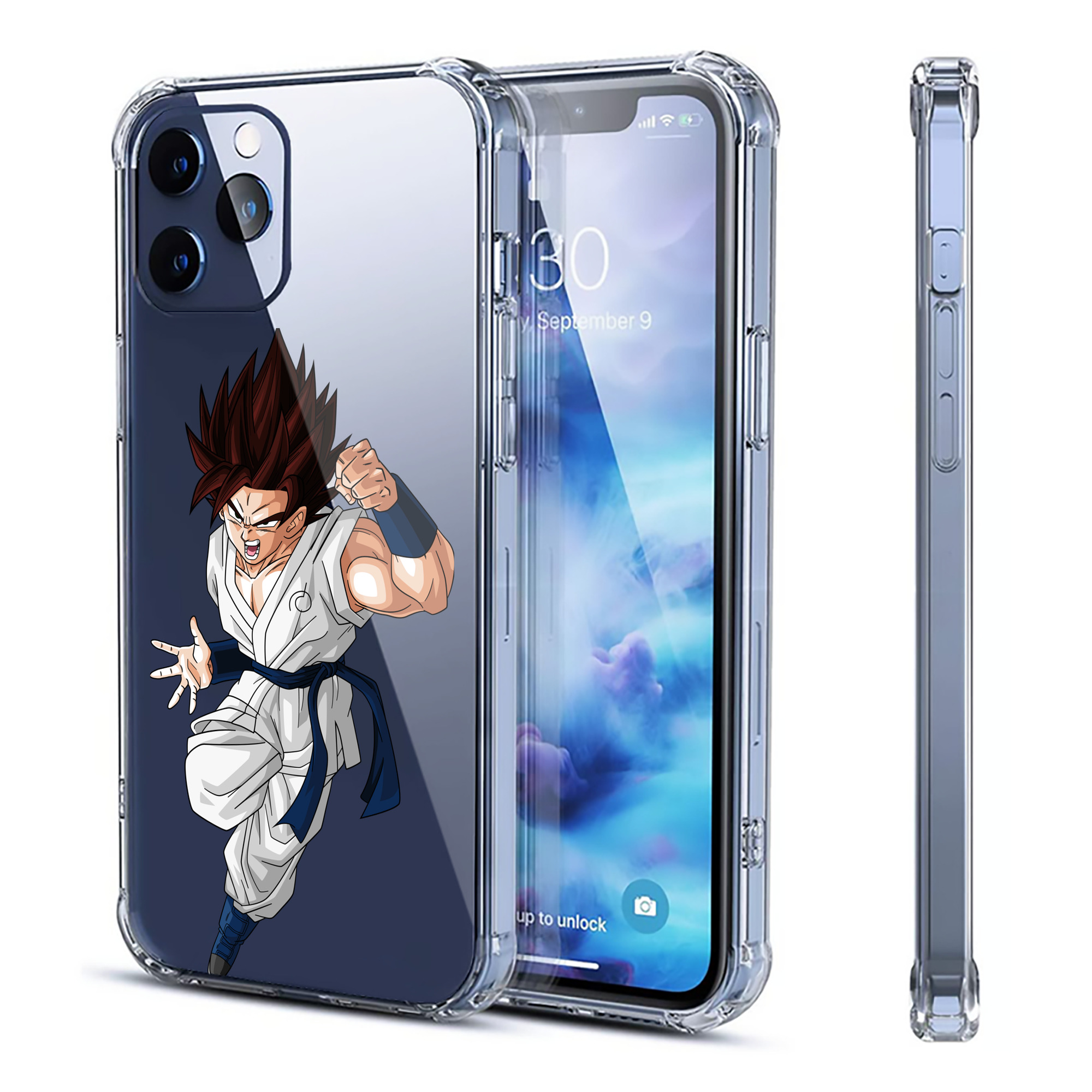 （画像用） ドラゴンボール 孫 悟飯（そんごはん）DRAGON BALL Son Gohan 【iPhone 12シリーズ対応】透明スマホケース（クリアソフトケース）